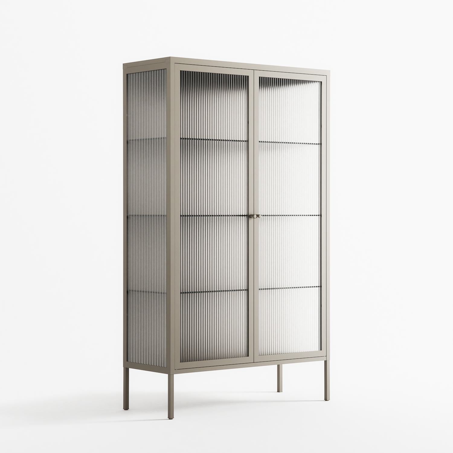 Vitrine - Cabinet - Pebble - Reeded Glass