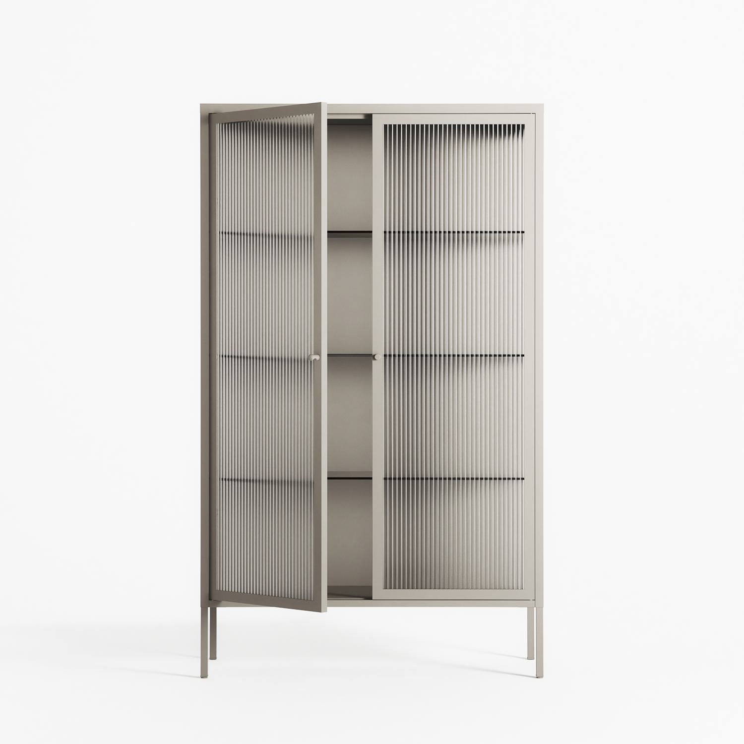 Vitrine - Cabinet - Pebble - Reeded Glass
