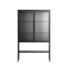 Vitrine - Loft Cabinet  - Antracite - Clear Glass
