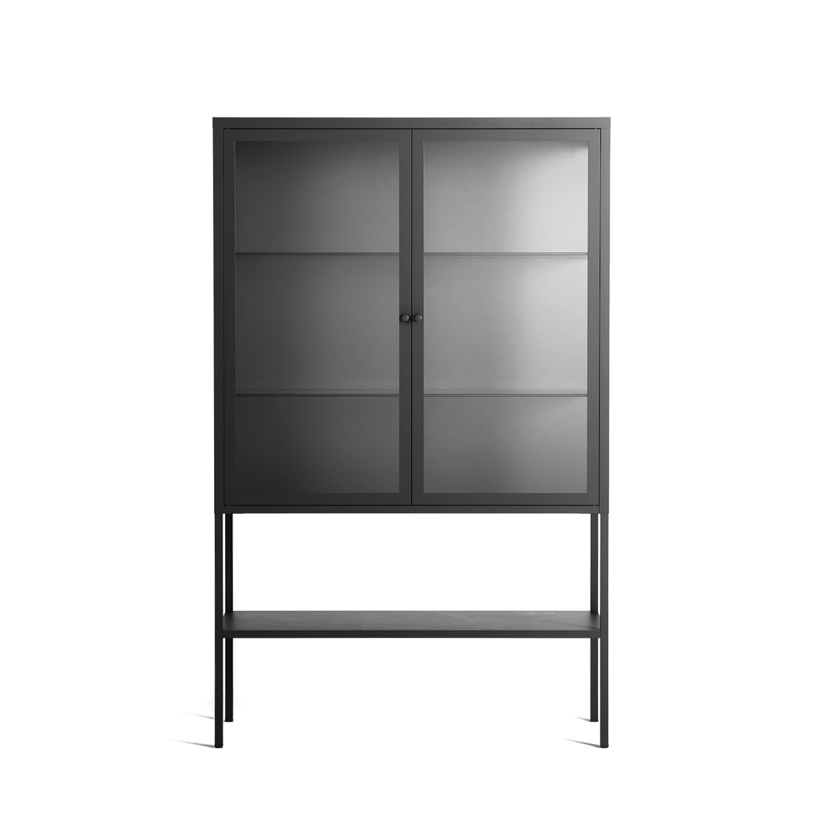 Vitrine - Loft Cabinet  - Antracite - Clear Glass