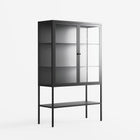 Vitrine - Loft Cabinet  - Antracite - Clear Glass