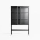 Vitrine - Loft Cabinet  - Antracite - Clear Glass