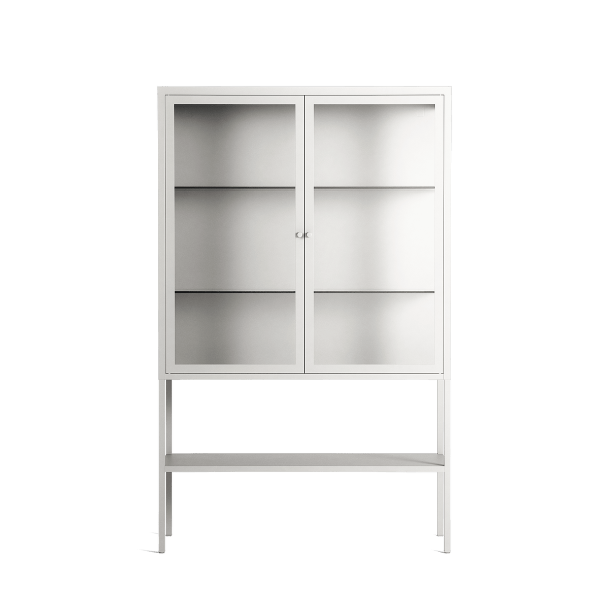 Vitrine - Loft Cabinet - Chalk - Clear Glass