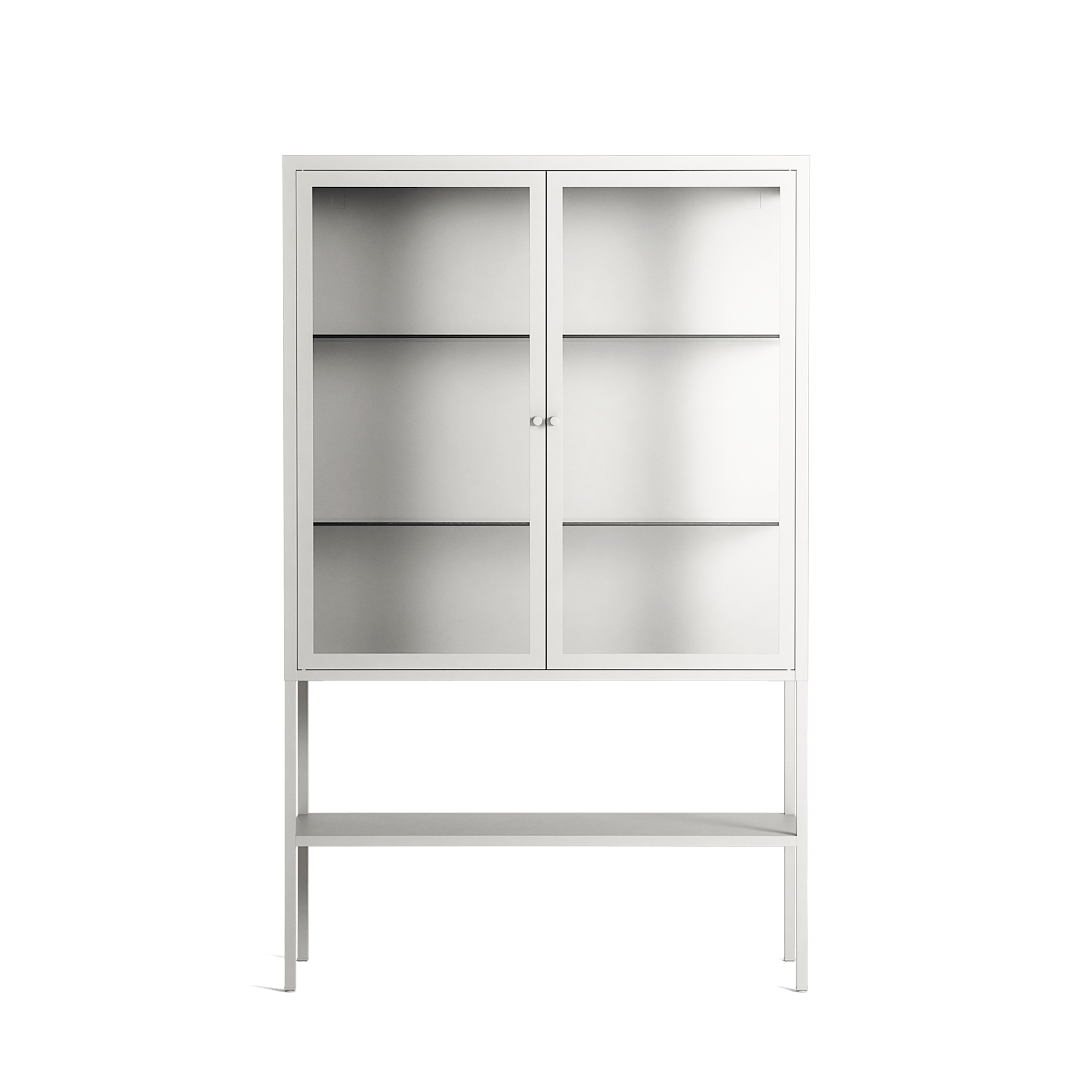 Vitrine - Loft Cabinet - Chalk - Clear Glass