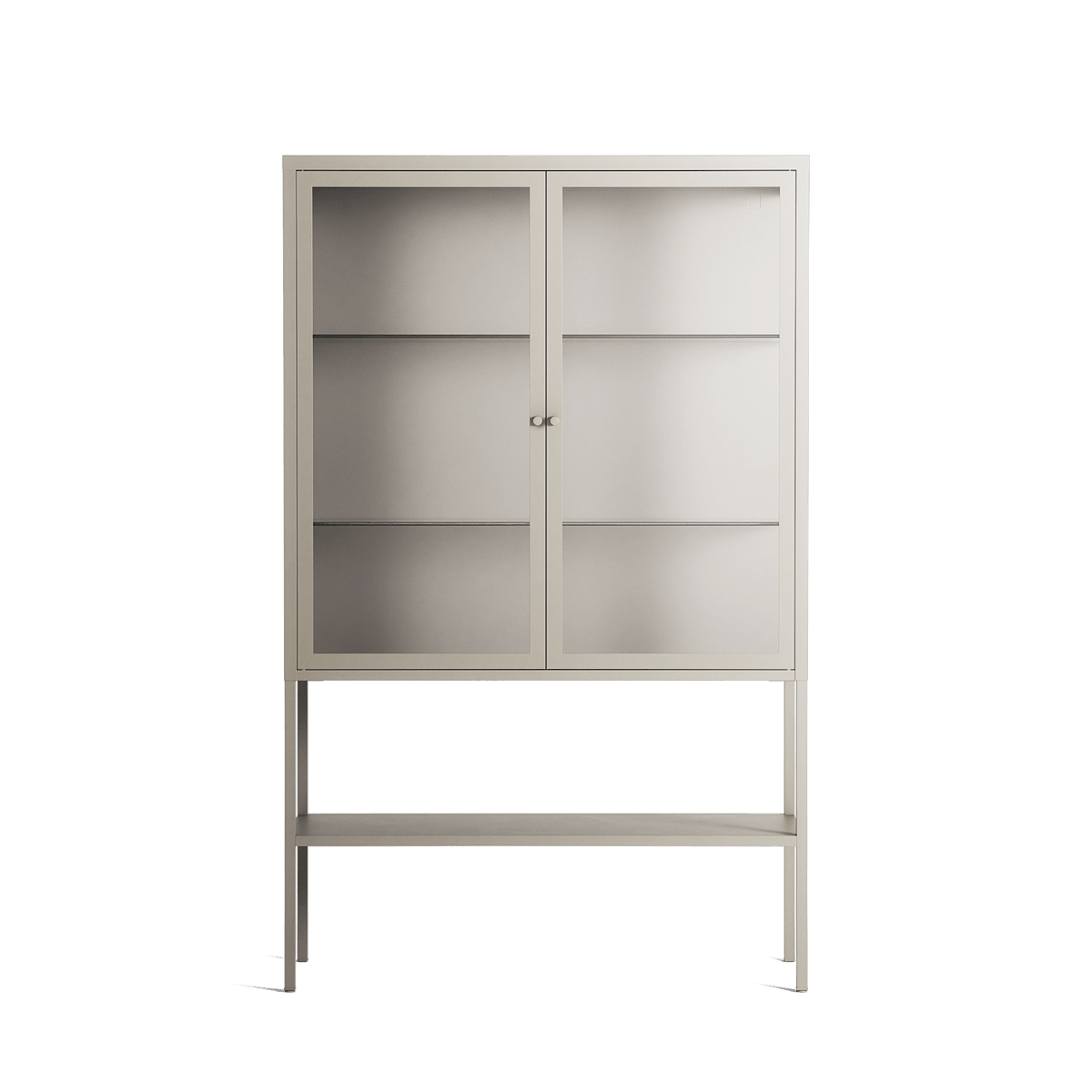 Vitrine - Loft Cabinet - Pebble - Clear Glass