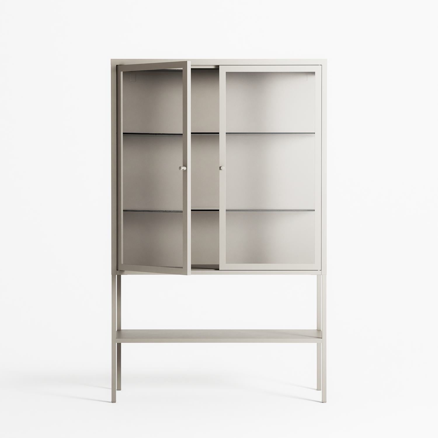 Vitrine - Loft Cabinet - Pebble - Clear Glass
