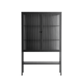 Vitrine - Loft Cabinet  - Antracite - Reeded Glass