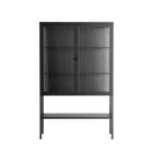 Vitrine - Loft Cabinet  - Antracite - Reeded Glass