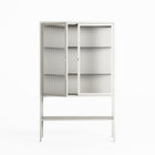 Vitrine - Loft Cabinet - Chalk - Reeded Glass