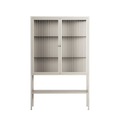 Vitrine - Loft Cabinet - Pebble - Reeded Glass
