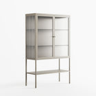 Vitrine - Loft Cabinet - Pebble - Reeded Glass