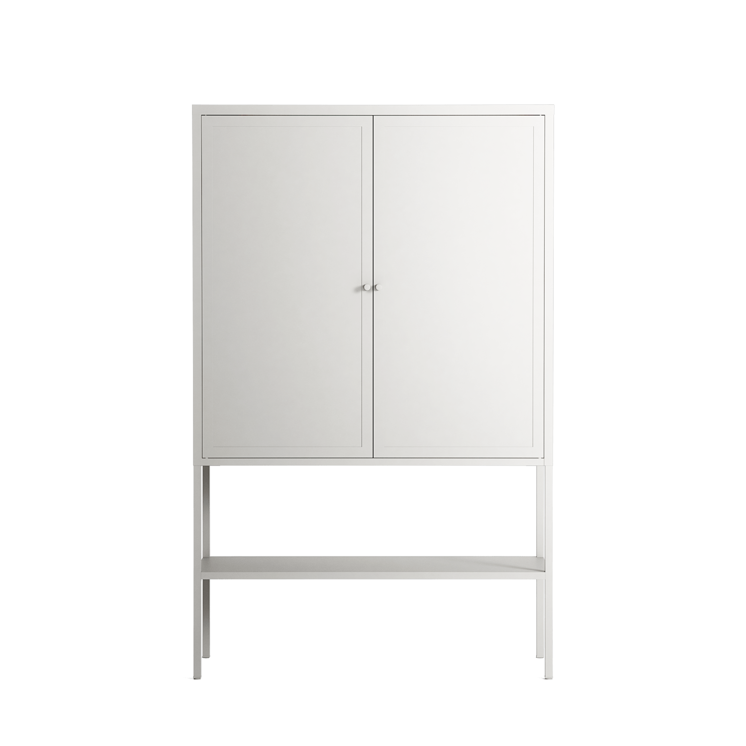 Vitrine - Loft  Cabinet - Chalk - Metal Front