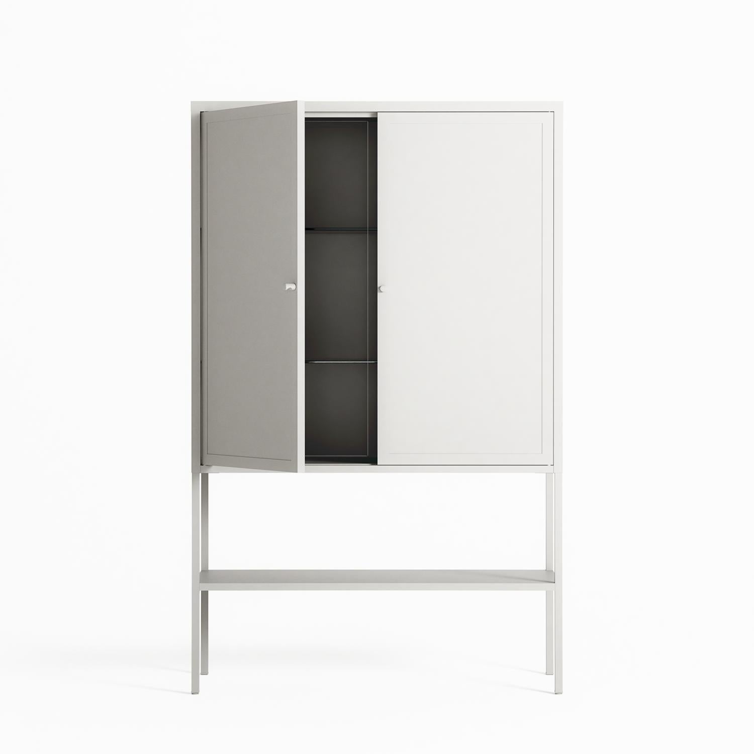 Vitrine - Loft  Cabinet - Chalk - Metal
