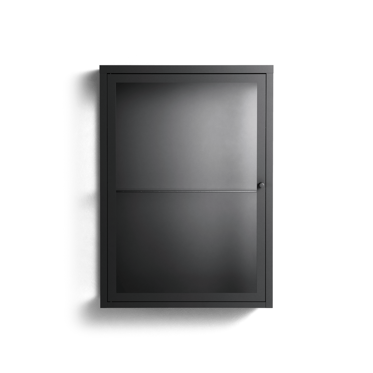 Vitrine - Wall Cabinet - Antracite - Clear Glass