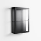 Vitrine - Wall Cabinet - Antracite - Clear Glass