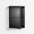 Vitrine - Wall Cabinet - Antracite - Clear Glass