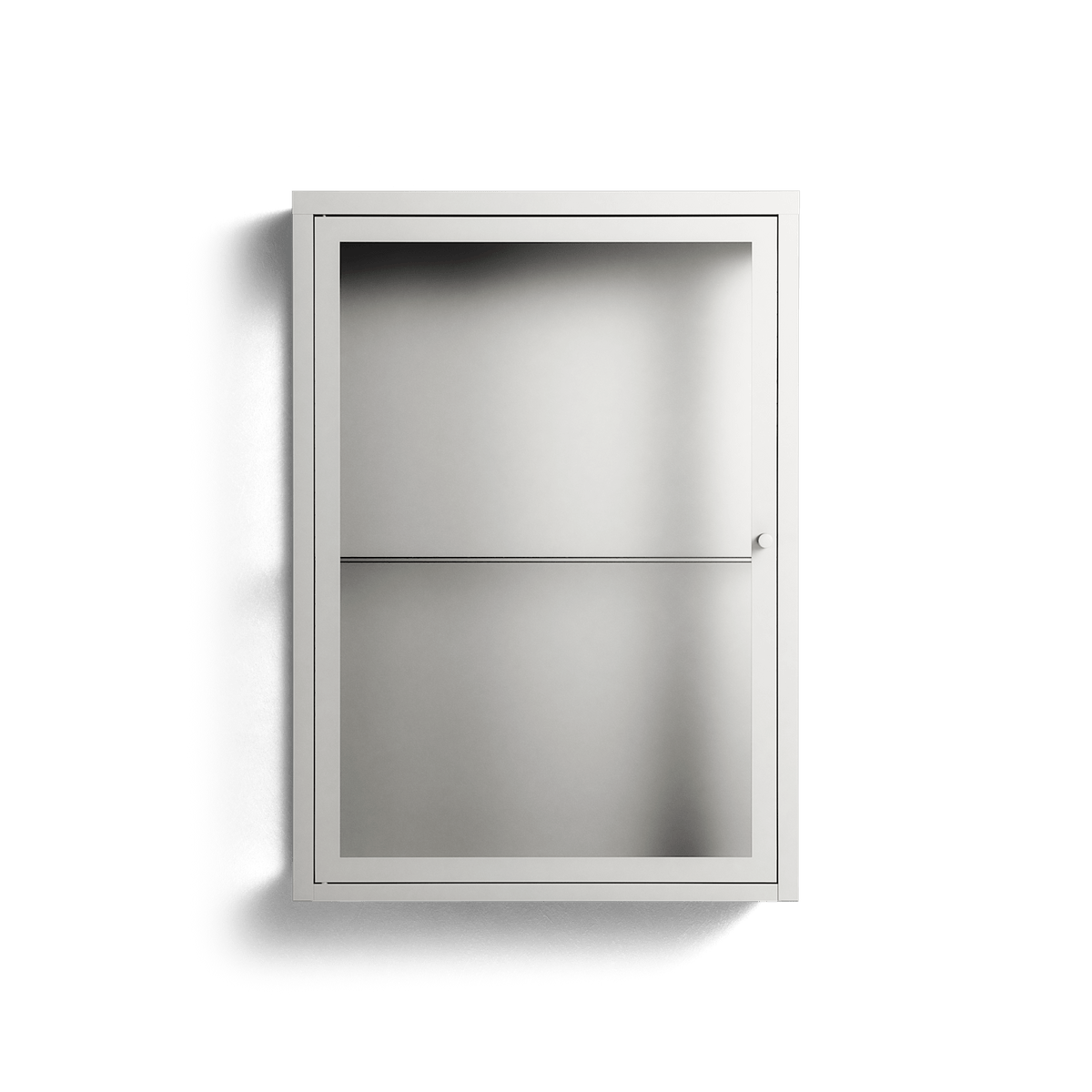 Vitrine - Wall Cabinet - Chalk - Clear Glass