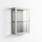 Vitrine - Wall Cabinet - Chalk - Clear Glass