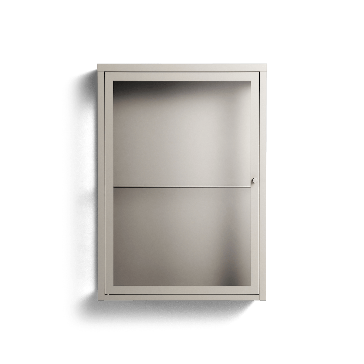 Vitrine - Wall Cabinet - Pebble - Clear Glass