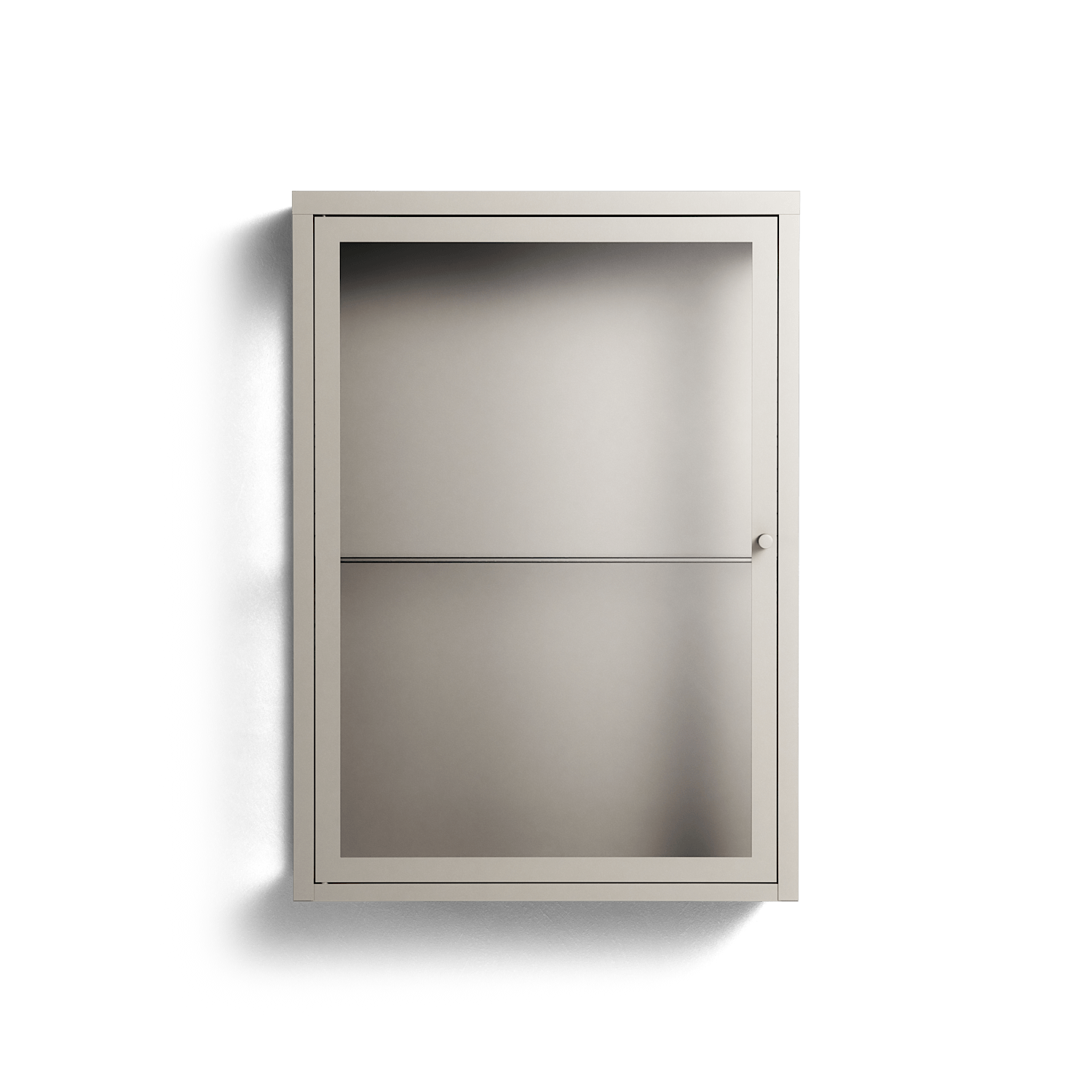 Vitrine - Wall Cabinet - Pebble - Clear Glass