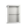 Vitrine - Wall Cabinet - Chalk - Reeded Glass