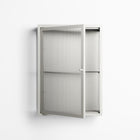 Vitrine - Wall Cabinet - Chalk - Reeded Glass