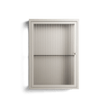 Vitrine - Wall Cabinet - Pebble - Reeded Glass