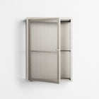 Vitrine - Wall Cabinet - Pebble - Reeded Glass