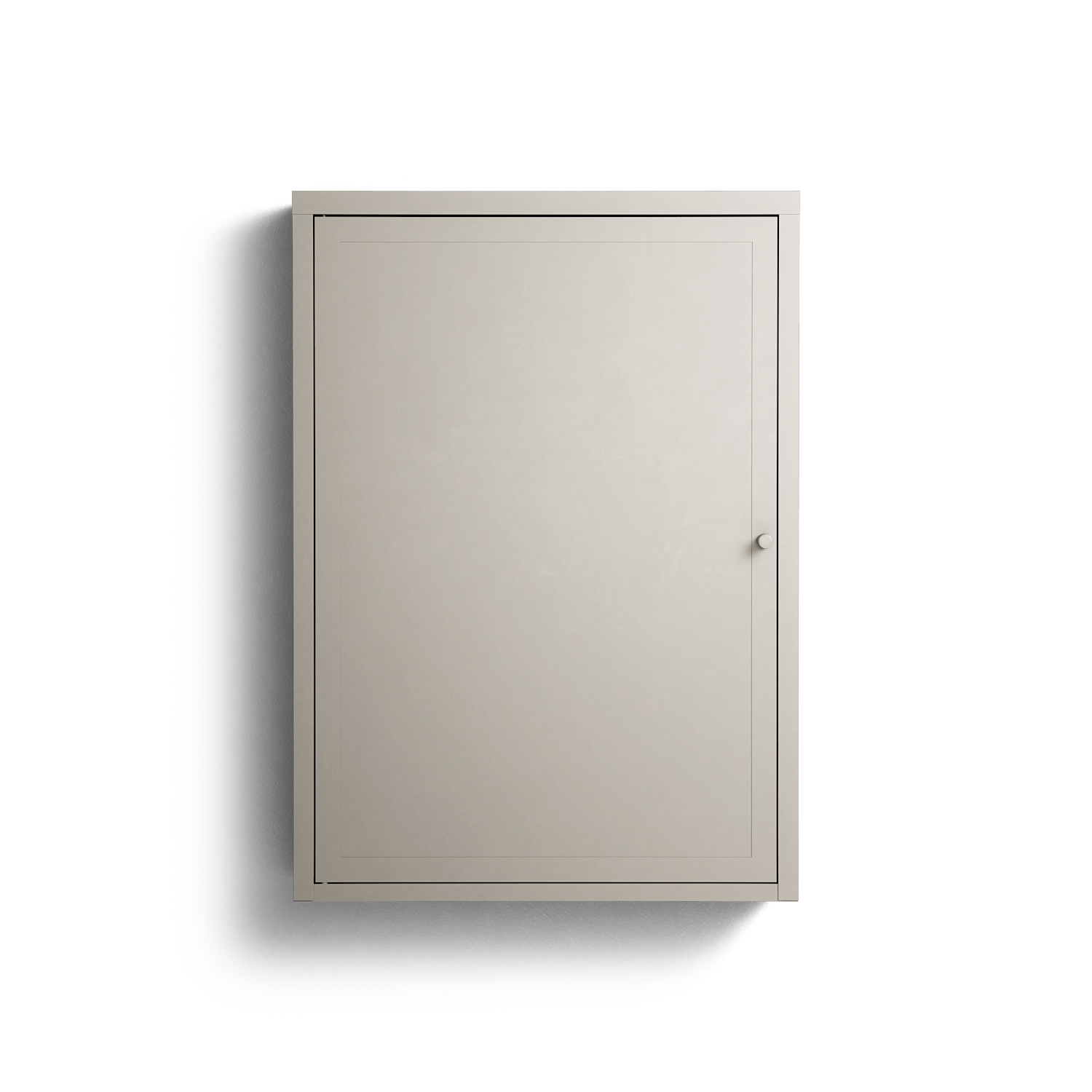 Vitrine - Wall Cabinet - Pebble - Metal Front