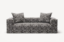 NOMAD - 2 Seat - Chenille Jacquard Zebra Black White