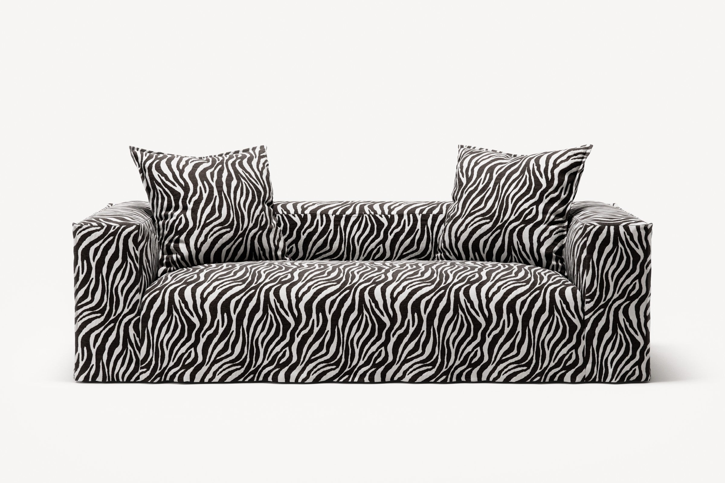 NOMAD - 2 Seat - Chenille Jacquard Zebra Black White