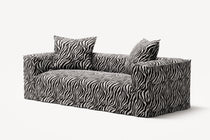 NOMAD - 2 Seat - Chenille Jacquard Zebra Black White