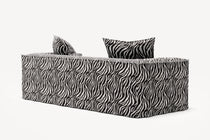 NOMAD - 2 Seat - Chenille Jacquard Zebra Black White