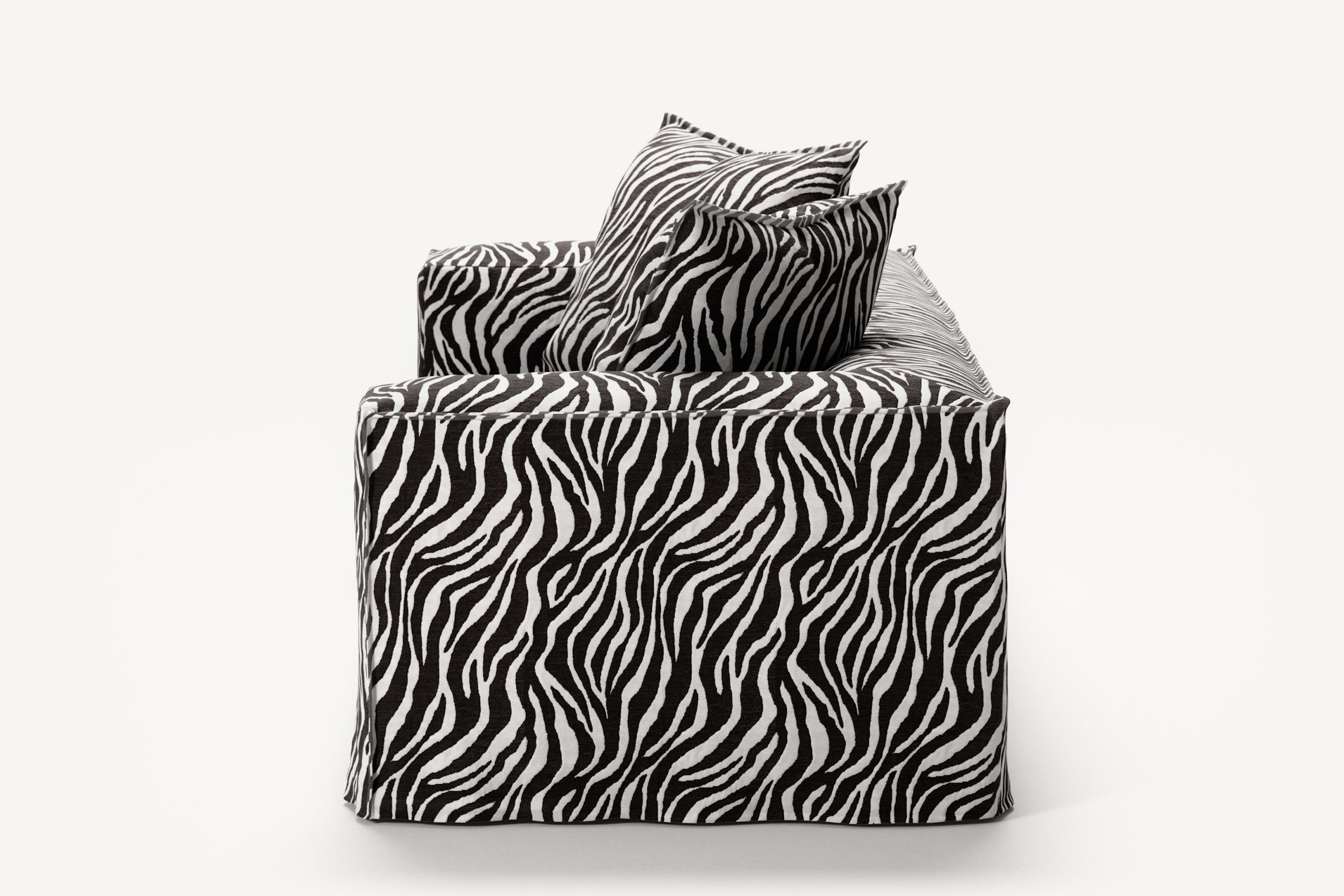 NOMAD - 2 Seat - Chenille Jacquard Zebra Black White