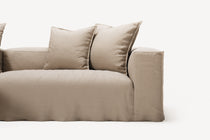 NOMAD - 3 Seater with Chaise Lounge - Left - Brushed Cotton Sandy Beige