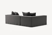 NOMAD - 3 Seater with Chaise Lounge - Left - Brushed Cotton Dark Gray