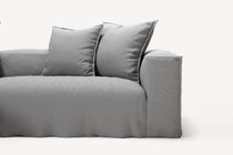 NOMAD - 3 Seater with Chaise Lounge - Left - Brushed Cotton Light Gray