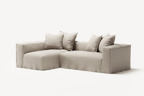 NOMAD - 3 Seater with Chaise Lounge - Left - Pure Linen Off-White