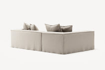NOMAD - 3 Seater with Chaise Lounge - Left - Pure Linen Off-White