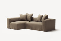 NOMAD - 3 Seater with Chaise Lounge - Left - Pure Linen Natural