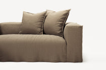 NOMAD - 3 Seater with Chaise Lounge - Left - Pure Linen Natural