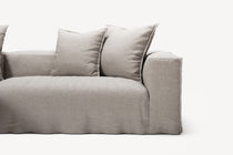 NOMAD - 3 Seater with Chaise Lounge - Left - Textured Blend Beige