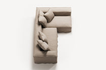 NOMAD - 3 Seater with Chaise Lounge - Right - Brushed Cotton Sandy Beige
