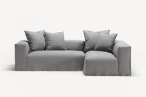 NOMAD - 3 Seater with Chaise Lounge - Right - Brushed Cotton Light Gray