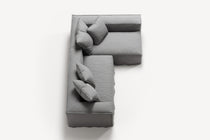 NOMAD - 3 Seater with Chaise Lounge - Right - Brushed Cotton Light Gray