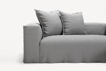 NOMAD - 3 Seater with Chaise Lounge - Right - Brushed Cotton Light Gray