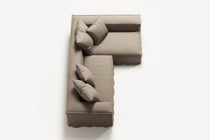 NOMAD - 3 Seater with Chaise Lounge - Right - Pure Linen Pale Gray