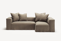 NOMAD - 3 Seater with Chaise Lounge - Right - Pure Linen Natural