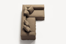NOMAD - 3 Seater with Chaise Lounge - Right - Pure Linen Natural