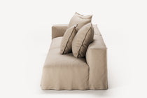 NOMAD - 3 Seat with open end - Right - Brushed Cotton Sandy Beige